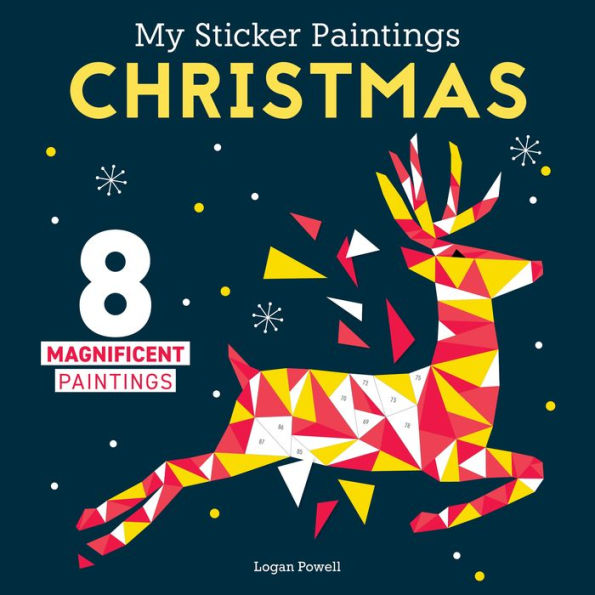 My Sticker Paintings: Christmas: 8 Magnificent Paintings (Happy Fox Books) For Kids 6-10