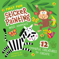 Title: First Fun Sticker Painting: Wild Animals: 12 Colorful Creatures to Create, Author: Edward Miller