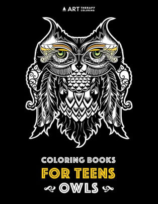 Coloring Books For Teens Owls Advanced Pages Teenagers Tweens Older