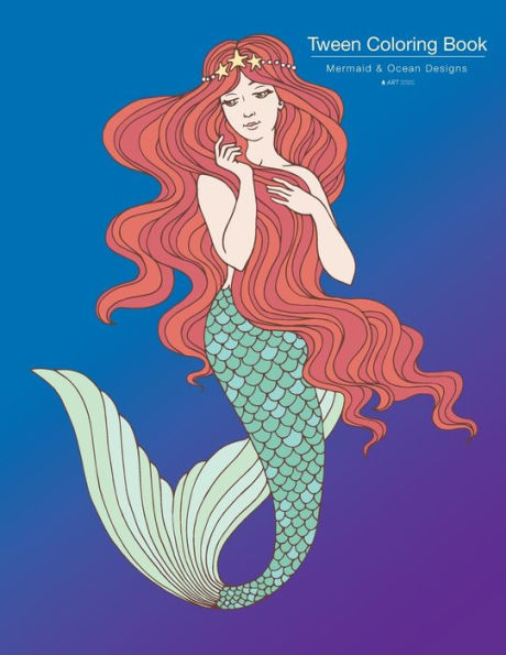 Tween Coloring Book: Mermaid & Ocean Designs: Colouring Book for Teenagers, Young Adults, Boys, Girls, Ages 9-12, 13-16, Cute Arts & Craft Gift, Detailed Designs for Relaxation & Mindfulness