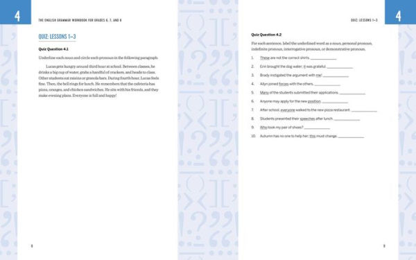 The English Grammar Workbook for Grades 6, 7, and 8: 125+ Simple Exercises to Improve Grammar, Punctuation, and Word Usage