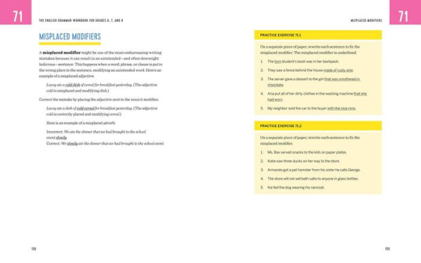The English Grammar Workbook for Grades 6, 7, and 8: 125+ Simple Exercises to Improve Grammar, Punctuation, and Word Usage