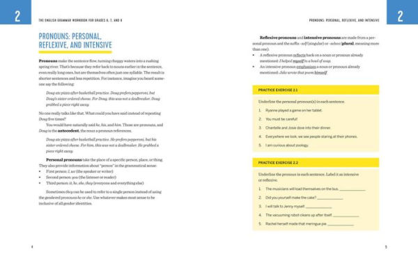 The English Grammar Workbook for Grades 6, 7, and 8: 125+ Simple Exercises to Improve Grammar, Punctuation, and Word Usage