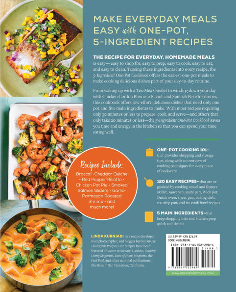 5-Ingredient One Pot Cookbook: Easy Dinners from Your Skillet, Dutch Oven, Sheet Pan & More