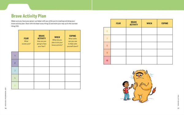 CBT Workbook for Kids: 40+ Fun Exercises and Activities to Help Children Overcome Anxiety & Face Their Fears at Home, School, Out the World
