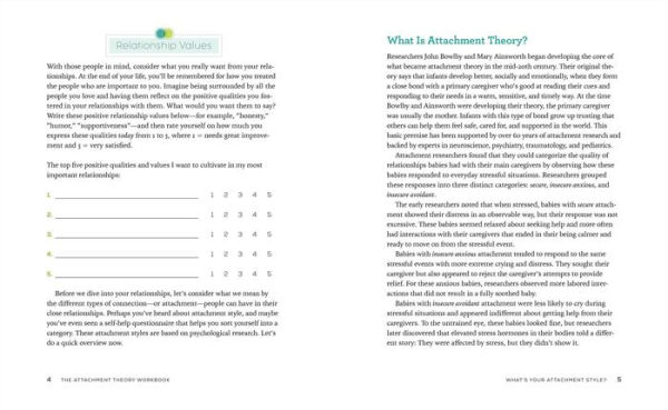 The Attachment Theory Workbook: Powerful Tools to Promote Understanding, Increase Stability, and Build Lasting Relationships