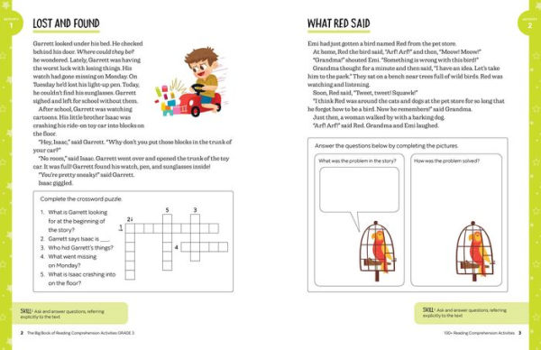 The Big Book of Reading Comprehension Activities, Grade 3: 100+ Activities for After-School and Summer Reading Fun