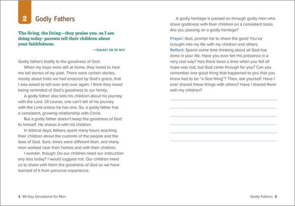 90-Day Devotional for Men: Deepen Your Faith Five Minutes a Day