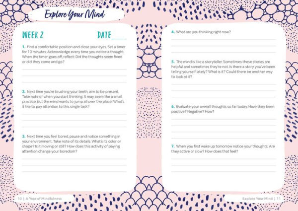 A Year of Mindfulness: 52-Week Guided Journal to Cultivate Peace and Presence