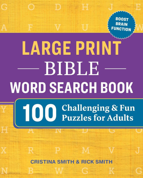 Large Print Bible Word Search Book: 100 Challenging and Fun Puzzles for Adults