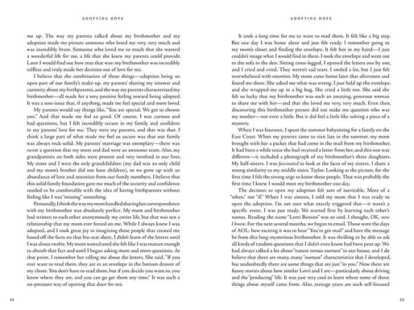 Adopting Hope: Stories and Real Life Advice from Birthparents, Adoptive Parents, Adoptees