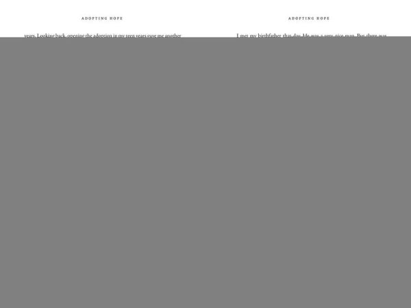 Adopting Hope: Stories and Real Life Advice from Birthparents, Adoptive Parents, Adoptees