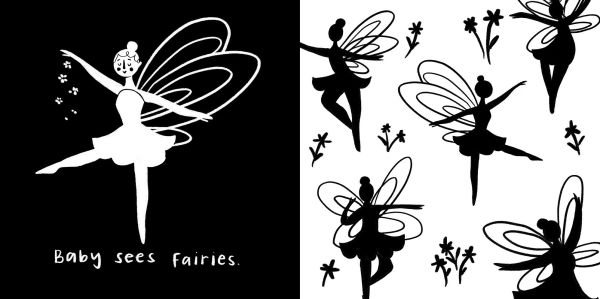 Baby Sees Fairy Tale Creatures: A High-Contrast Board Book for Babies
