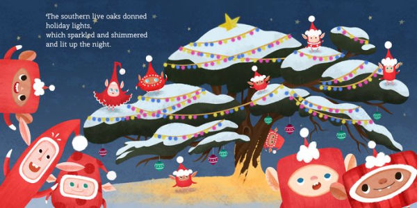 12 Little Elves Visit Georgia: A Christmas Counting Picture Book