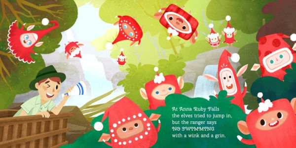 12 Little Elves Visit Georgia: A Christmas Counting Picture Book