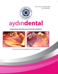 Title: AYDIN DENTAL: ISTANBUL AYDIN UNIVERSITY JOURNAL OF FACULTY OF DENTISTRY, Author: X-Rated