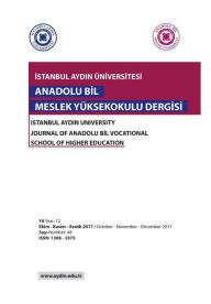 Title: Istanbul Aydin Universitesi: Anadolu Bil Myo Dergisi, Author: Candan Varlik