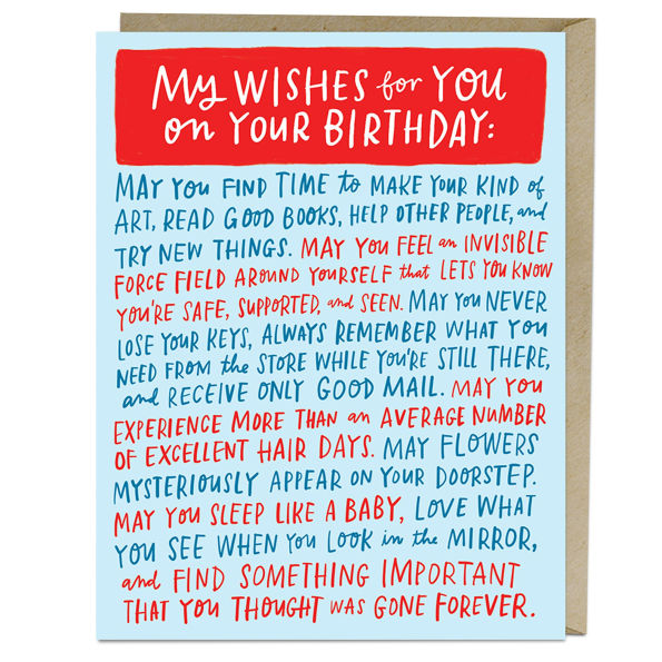 Wishes for Your Birthday Card