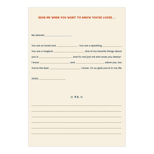 A Box of Friendship Fill in the Love Read Me When Box of Letters to Friend