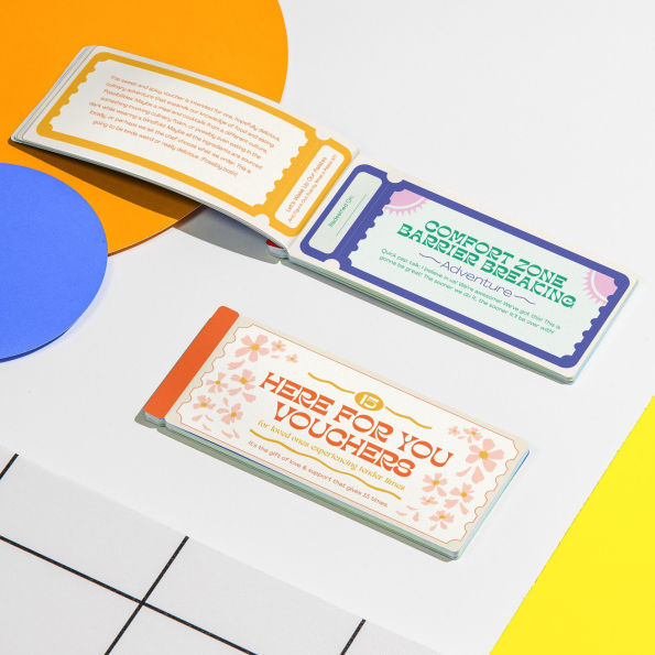 Here-For-You Vouchers, Empathy Gift Coupons, Book of 15 Perforated Vouchers