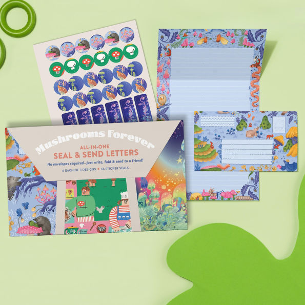 Mushrooms Forever All-in-One Send & Seal Letters Stationery Set