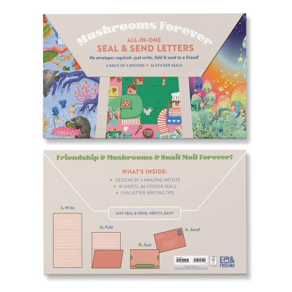 Mushrooms Forever All-in-One Send & Seal Letters Stationery Set