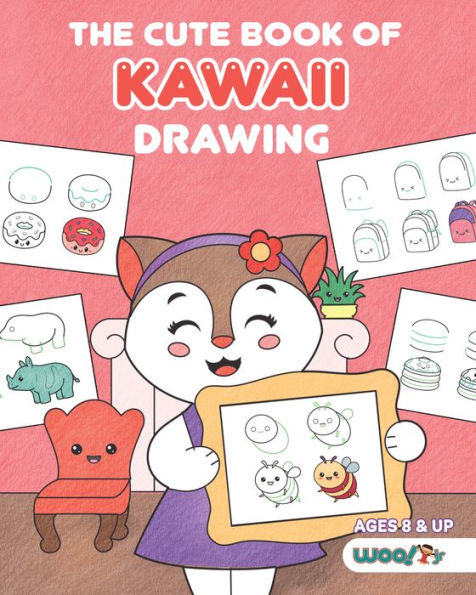 The cute Book of Kawaii Drawing: How to Draw 365 Things, Step by (Fun gifts for kids; things draw; adorable manga pictures and Japanese art)