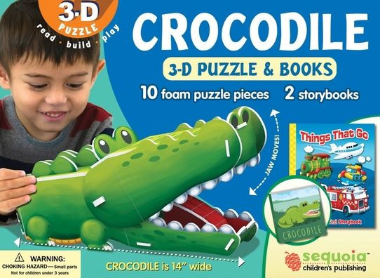 Crocodile: Wildlife 3D Puzzle and Books