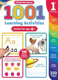 Title: Active Minds 1001 First Grade Learning Activities: A STEAM Workbook, Author: Sequoia Children's Publishing