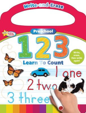 Active Minds Write-and-Erase Preschool 123: Learn to Count