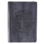 Strong & Courageous Classic Lux-Leather Zip Journal