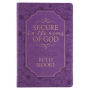 Secure In The Arms Of God Faux Leather Guided Journal in Purple