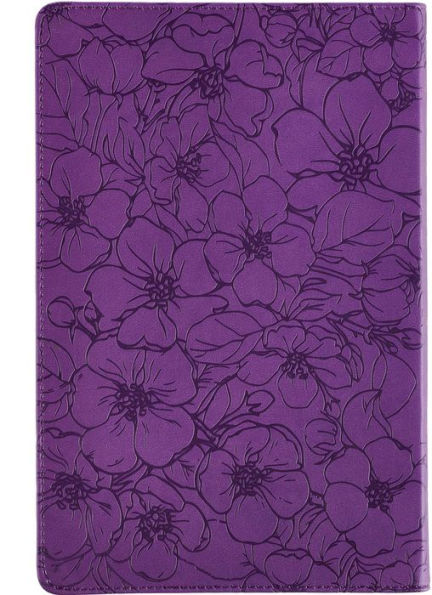 Secure In The Arms Of God Faux Leather Guided Journal in Purple