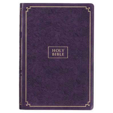 KJV Holy Bible, Giant Print Full-Size Faux Leather Red Letter Edition ...