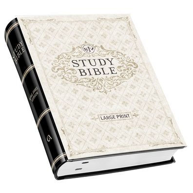 KJV Study Bible, Large Print Hardcover, King James Version Holy Bible, Black