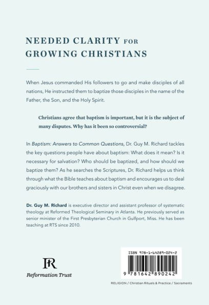 Baptism: Answers to Common Questions