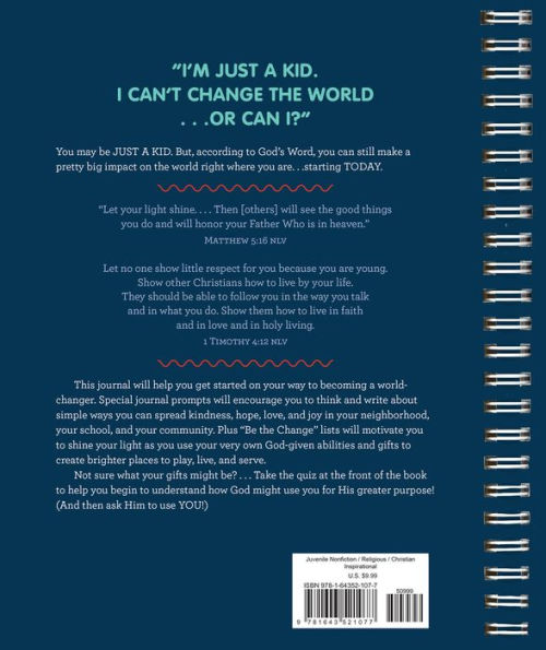 BE the CHANGE: A Lists and Ideas Journal to Help You Shine Your Light for Jesus