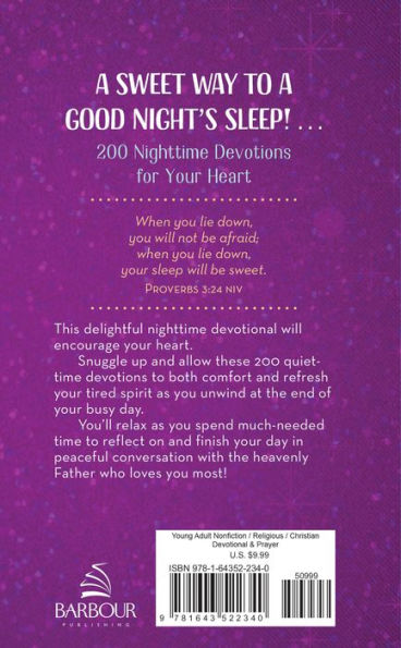 Your Sleep Will Be Sweet (Teen Girls): 200 Nighttime Devotions for a Teen Girl's Heart