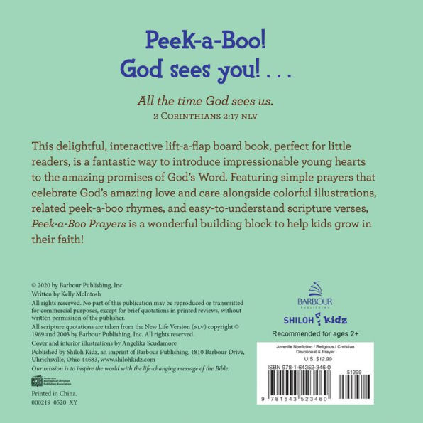 Peek-a-Boo Prayers: A Rhyming Lift-a-Flap Book for Kids