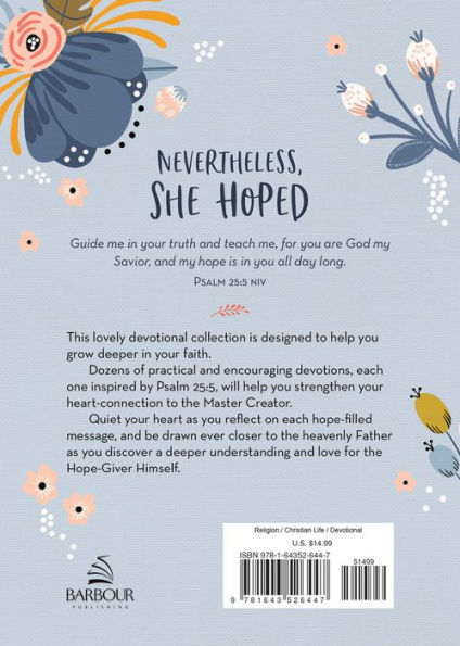 Nevertheless, She Hoped: Inspiring Devotions and Prayers for a Woman's Heart