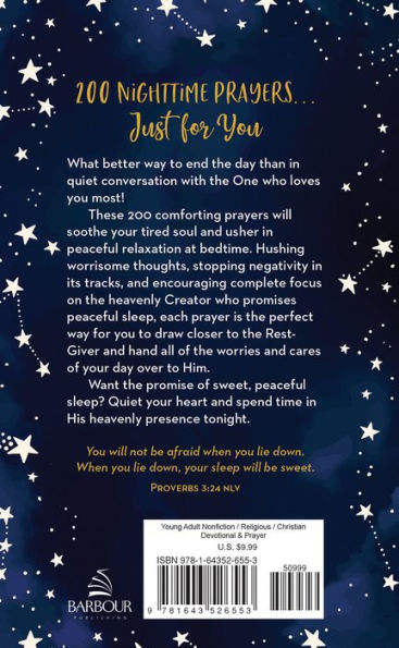 200 Nighttime Prayers for Teen Girls: Words of Comfort for a Sweet, Peaceful Sleep