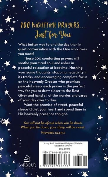 200 Nighttime Prayers for Teen Girls: Words of Comfort for a Sweet, Peaceful Sleep