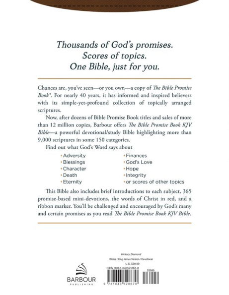 The Bible Promise Book KJV Bible [Hickory Diamond]
