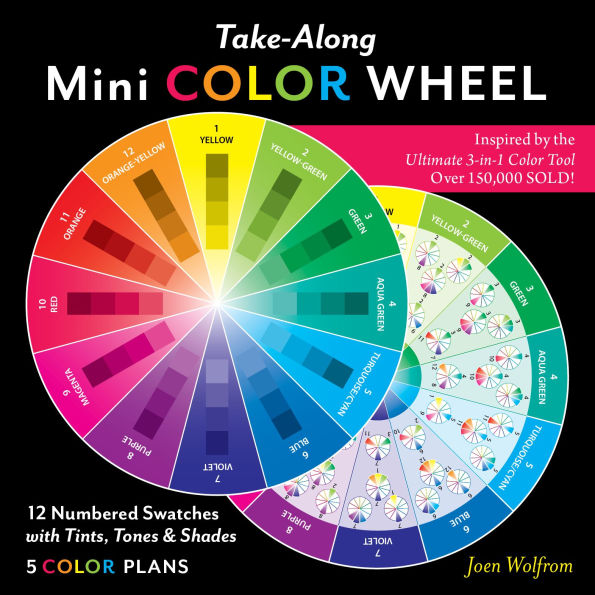 Take-Along Mini Color Wheel: 12 Numbered Colors with Tints, Tones & Shades; 5 Color Plans