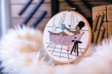 Alternative view 4 of Represent! Embroidery: Stitch 10 Colorful Projects & 100+ Designs Featuring a Full Range of Shapes, Skin Tones & Hair Textures