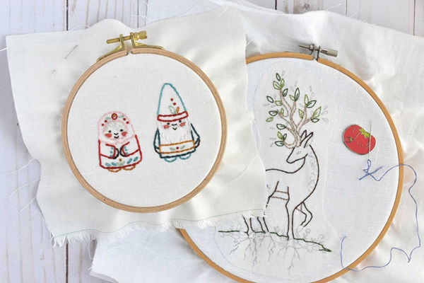 Embroidered Mythical Creatures: 50+ Iron-on Transfers Inspired by Fairy Tales & Fantasy