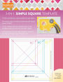 fast2cut 3-in-1 Simple Square Template: Easily Cut 3 1/2 , 4 1/2 & 5 1/2 Squares