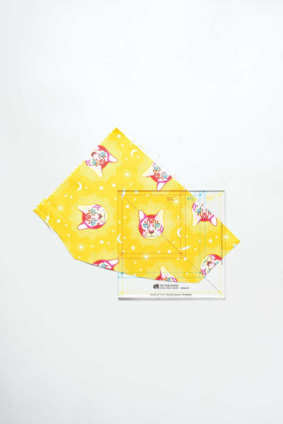 fast2cut 3-in-1 Simple Square Template: Easily Cut 3 1/2 , 4 1/2 & 5 1/2 Squares