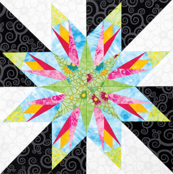 Carol Doak's Starry Block of the Month: 12 Paper-Pieced Quilt Blocks, 3 Projects