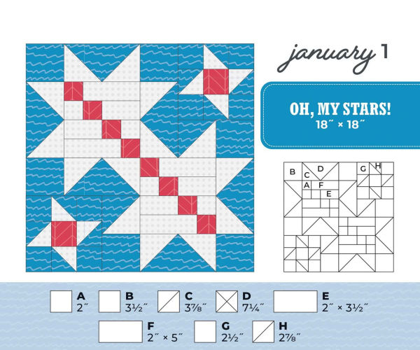 Quilter's NEW Perpetual Block-a-Day Calendar